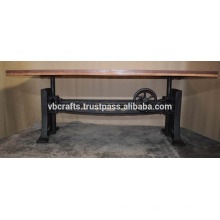 Heavy Mechanic Crank Ajustable Dining Table New Design